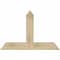 Ekena Millwork Portland Rough Sawn Timber Gable Bracket, Douglas Fir, 48"W x 32"H x 4"D x 6"F, 16/12 Pitch GBW048X32X0406POR00RDF - alternate 1